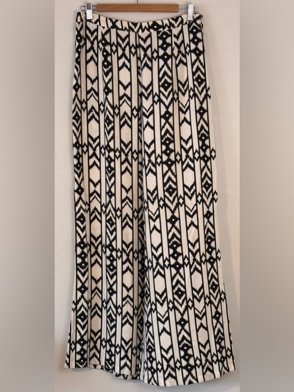 Ark & Co. Women’s Bohemian Geometric Print Wide-Leg Pants Size Medium